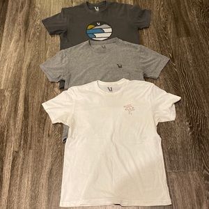 Lot of 3 Vuori T Shirts Men Medium